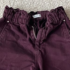 Zara plum colored mom jeans; (Size 4)